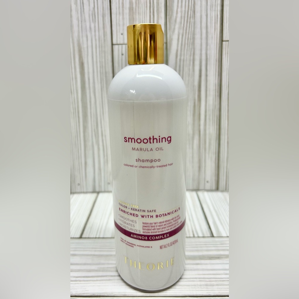 Theorie Smoothing Marula Oil Color + Keratin Safe Shampoo 14.2 oz New